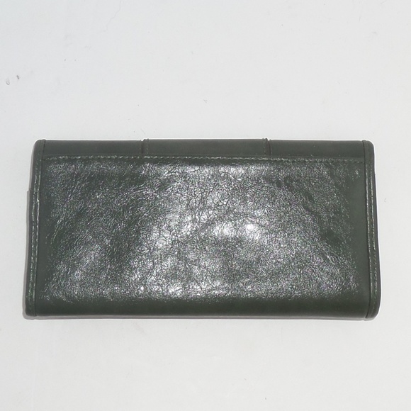 Franco Sarto Green Leather Tri-Fold Wallet - Picture 3 of 7